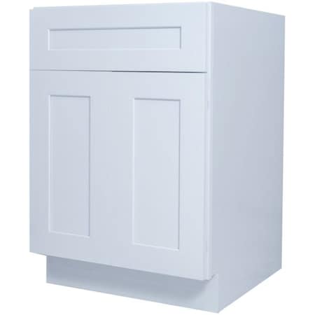 Elegant White Base Cabinet 24